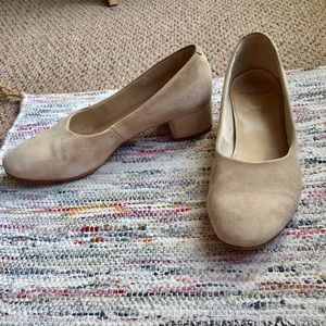 Suede Vagabond heels